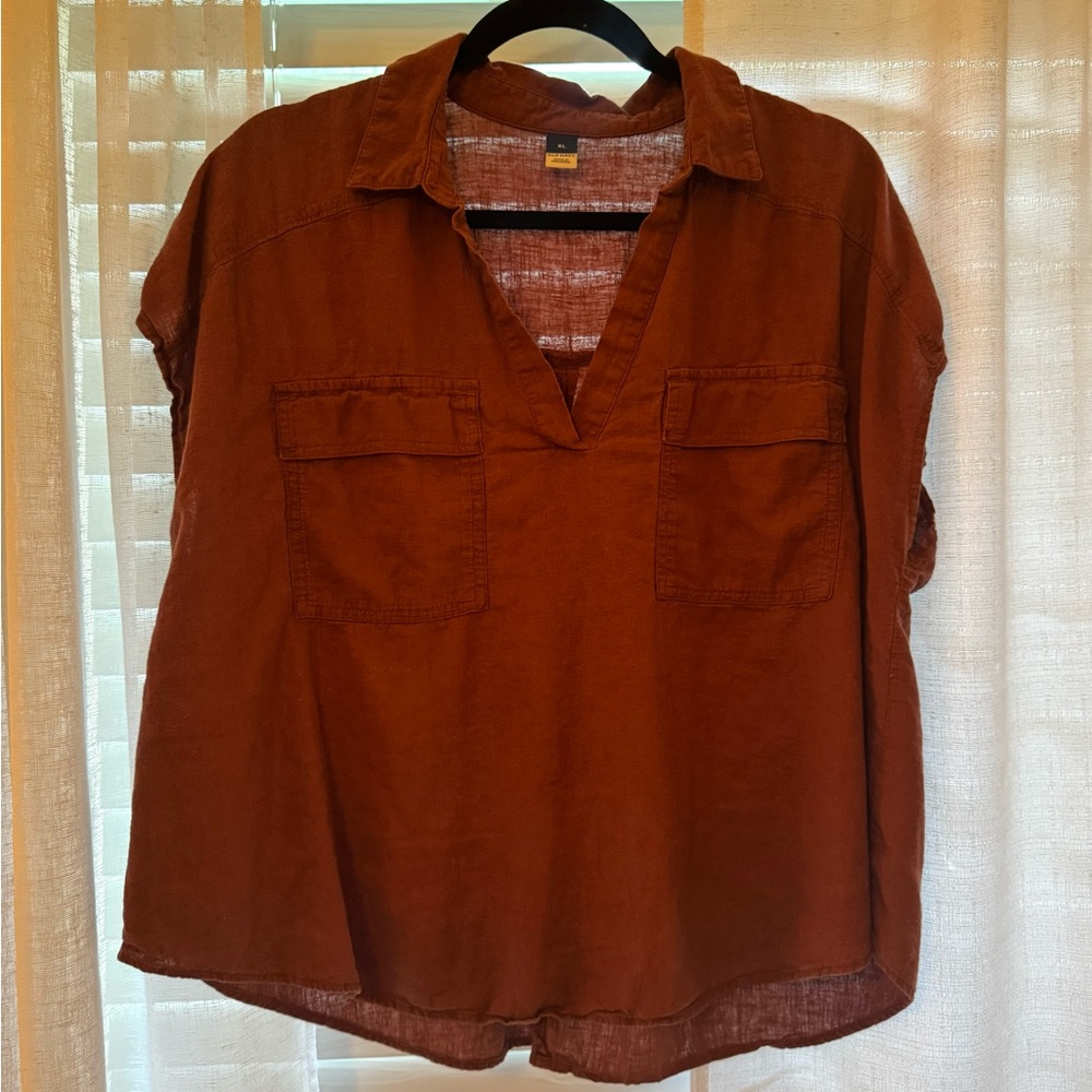 Old Navy Brown Short Sleeve Top